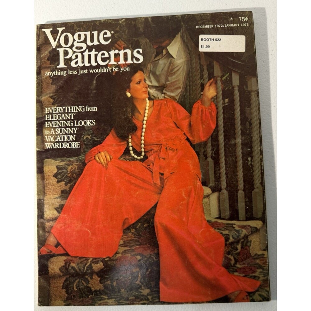 Vintage Vogue Patterns magazine Dec 1972/Jan 1973